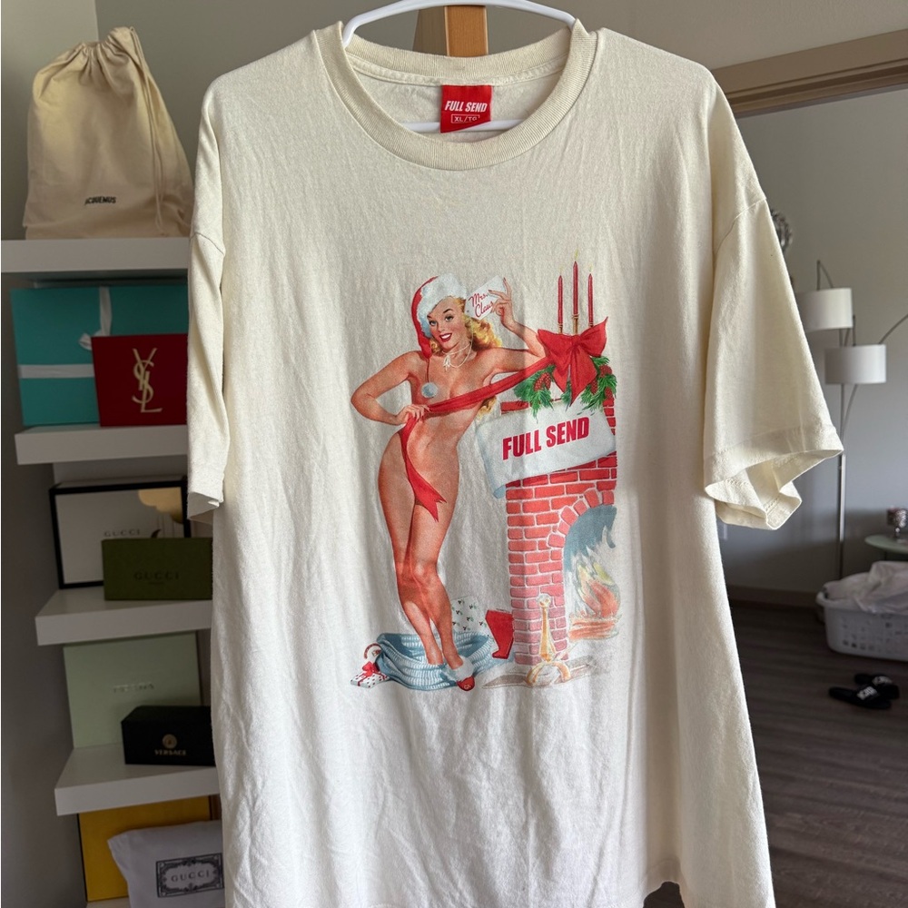Full Send Cream Graphic Tee - Short Sleeve